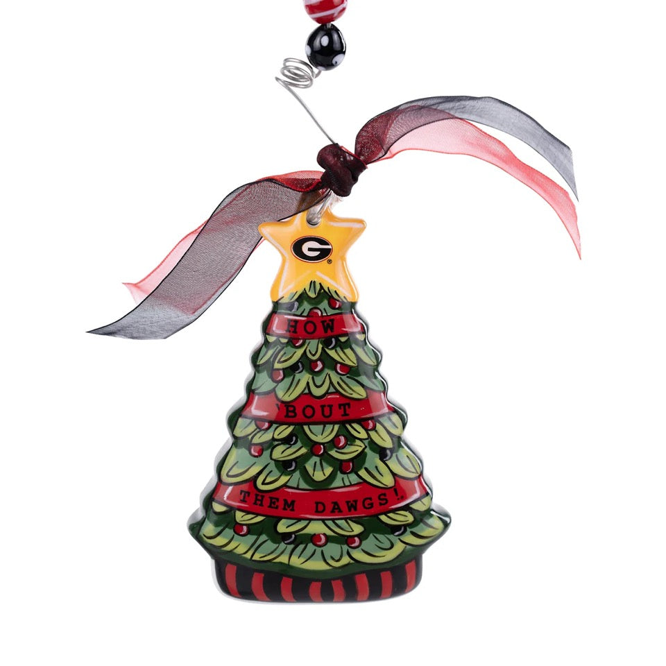 UGA Tree Puff Ornament