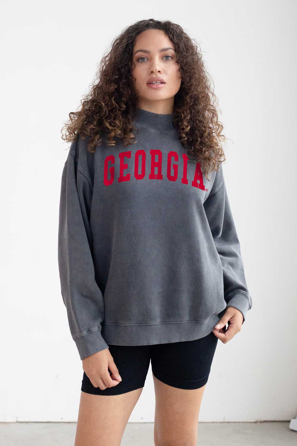UGA Nantucket Mock Neck Sweatshirt