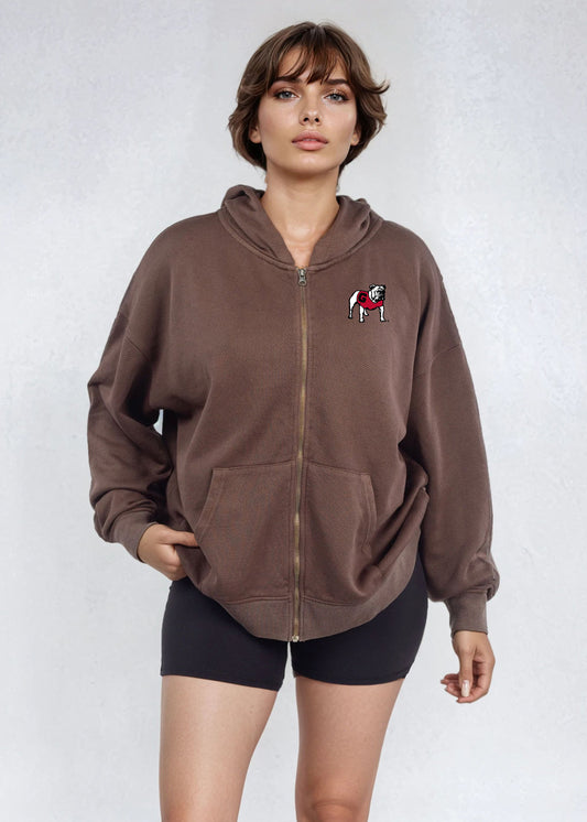 Chicka-d Saddle French Terry Zip-up