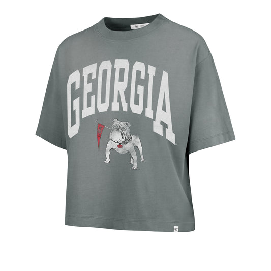 UGA 47 Brand Ladies Shale Montauk Crop Tee