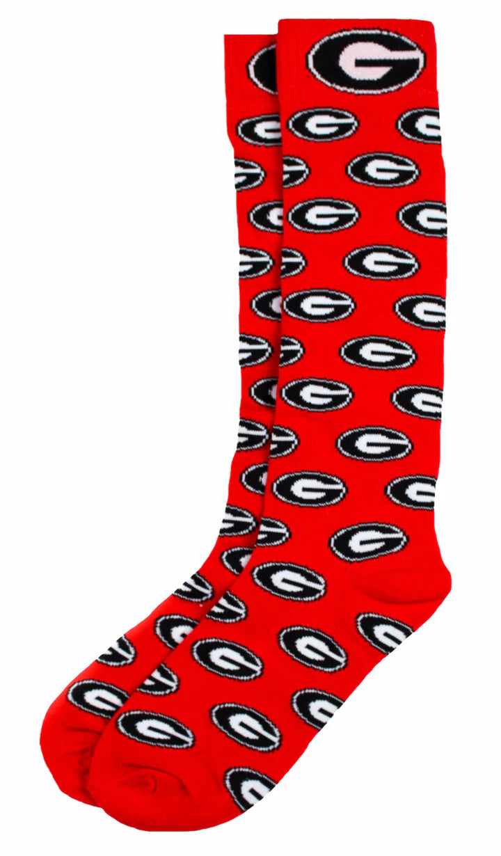 University of Georgia Repeating Logo Dress Socks – The Clubhouse University of Georgia Repeating Logo Dress Socks – The Clubhouse