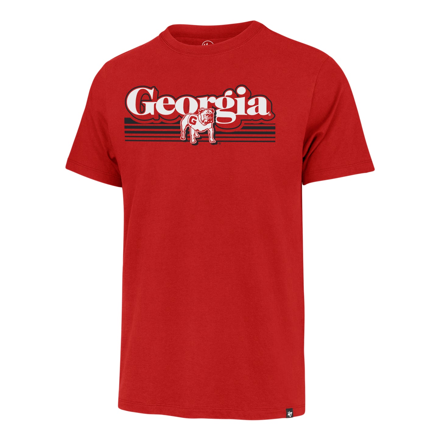 UGA 47 Brand Script Fade Franklin Tee