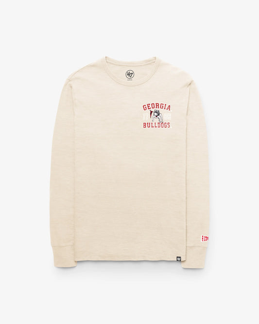 Georgia Bulldogs 47 Brand Vintage Egremont Well Worn Heavy Slub Long Sleeve Tee