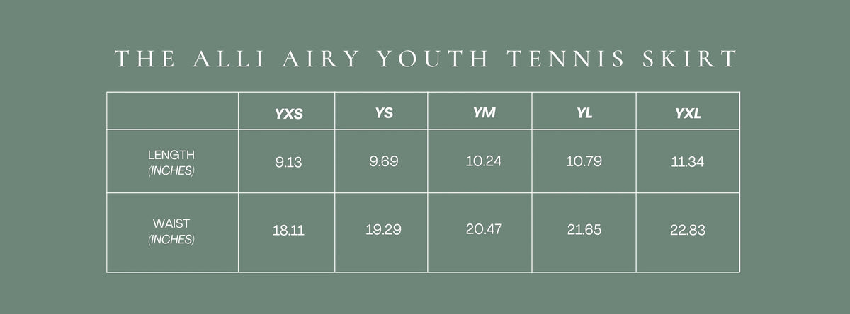 The Georgia Alli Tennis Skort - YOUTH