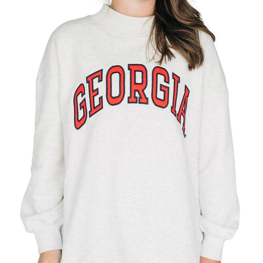 The Madi Mockneck Georgia Applique - YOUTH