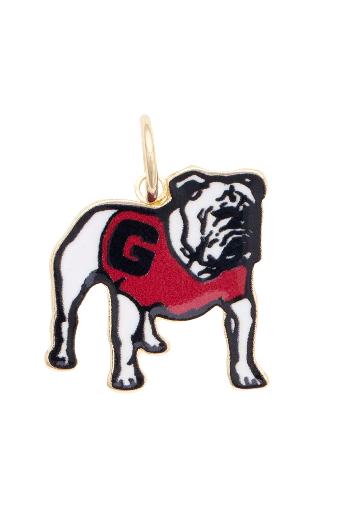 UGA Standing Bulldog Enamel Mascot Charm