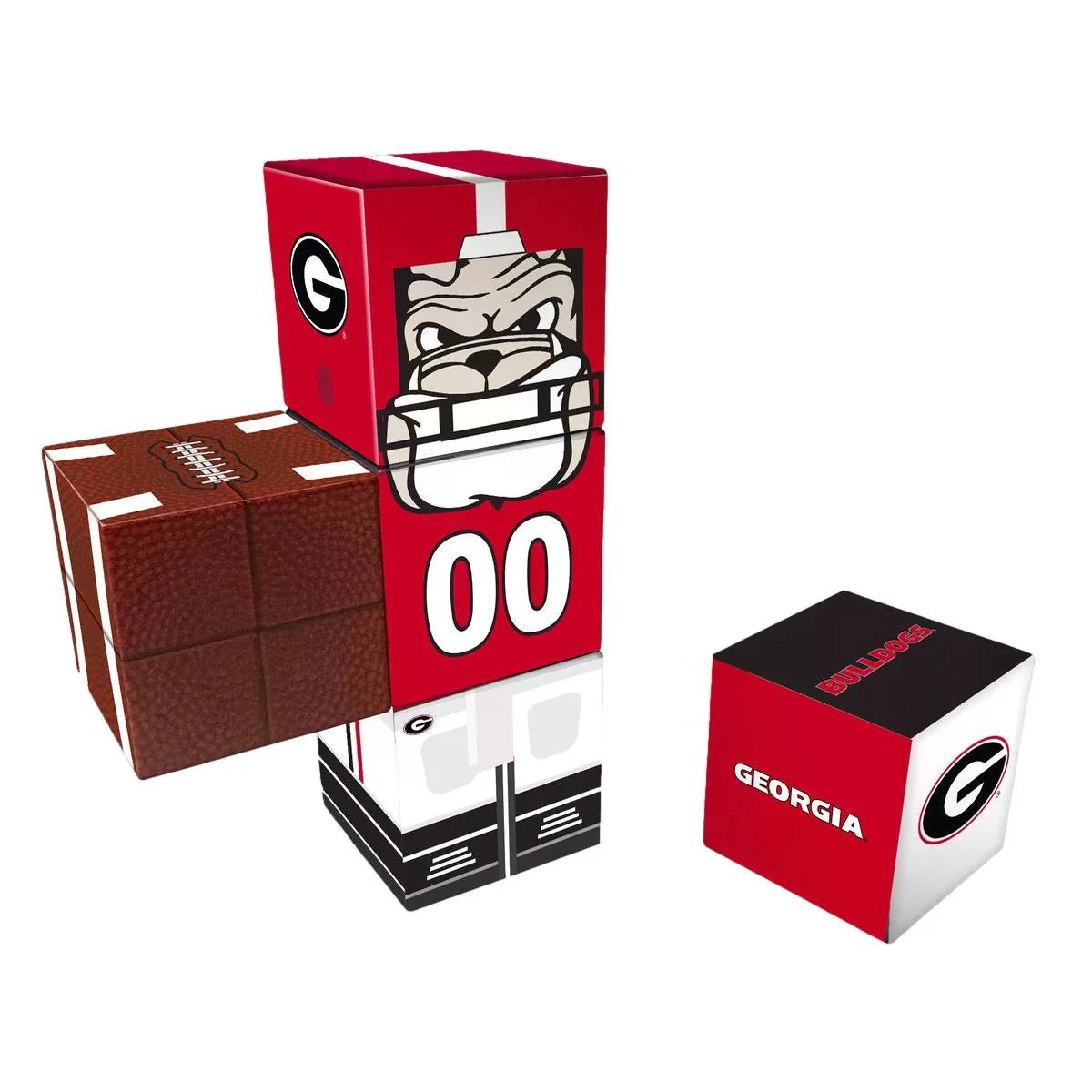 Georgia Bulldogs Magnetic Fidget Building Cubes