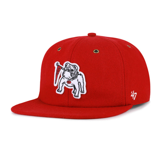 UGA 47 Brand Red Wool Applique Captain Hat