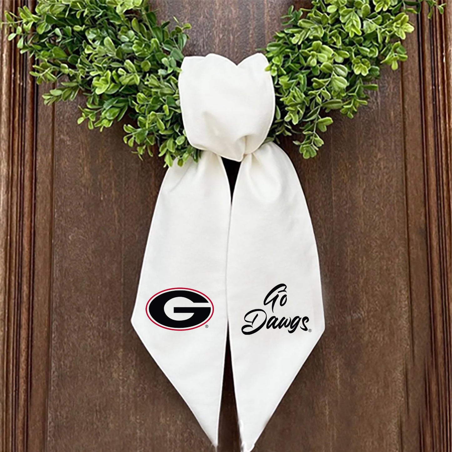 Go Dawgs Wreath Sash