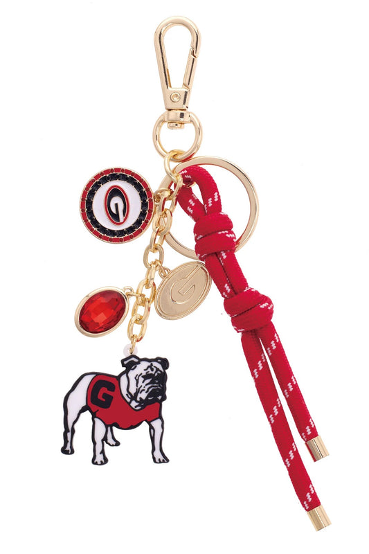 Georgia Bulldog Bag charm