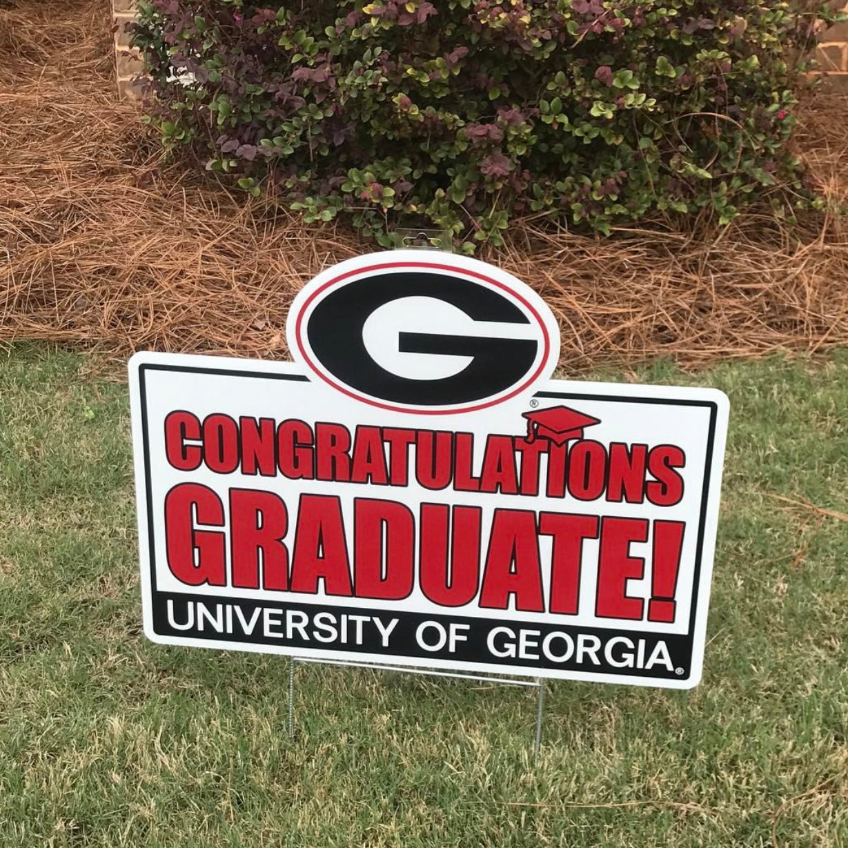 Uga Sign Round UGA Graduate Yard Sign – The Clubhouse - Athens