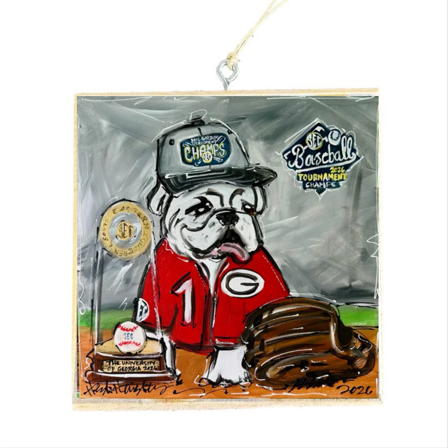 UGA Heidi Hensley 2026 Baseball SEC Champions Ornament