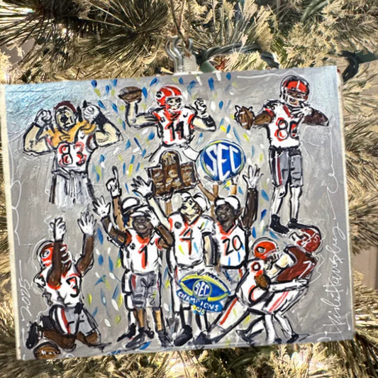UGA Heidi Hensley 2025 SEC Champions Ornament
