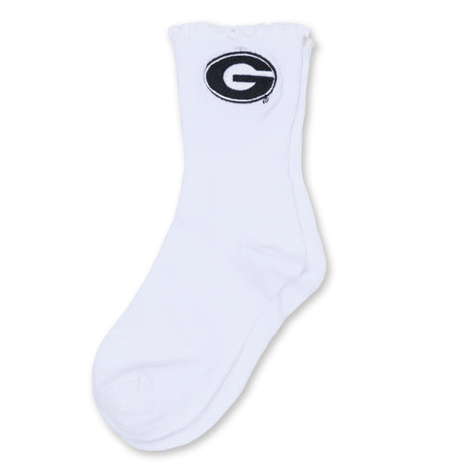 UGA Youth Lettuce Hem Socks