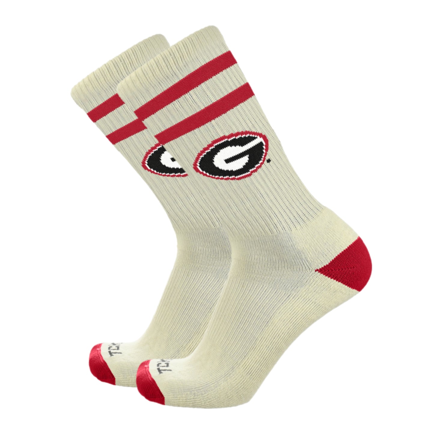 TCK Vintage White Crew Socks