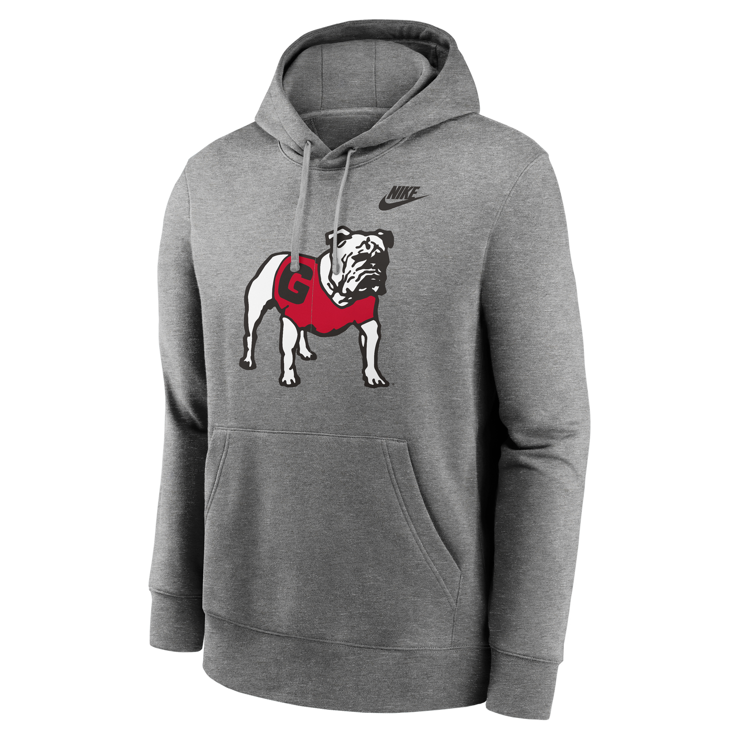 UGA Nike Standing Bulldog Club Fleece Hoodie