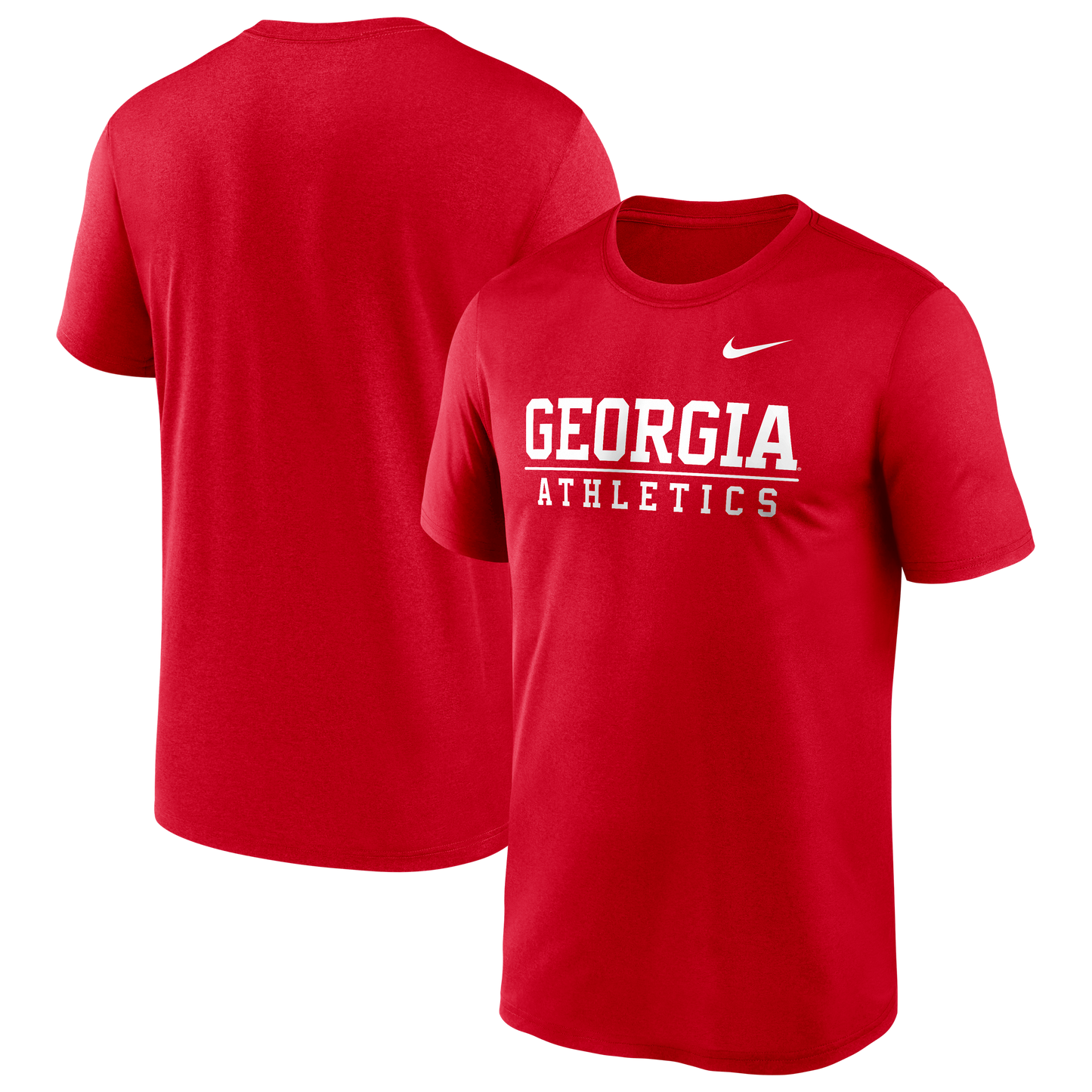UGA Nike Georgia Bulldogs Stacked Athletics DriFIT Tee