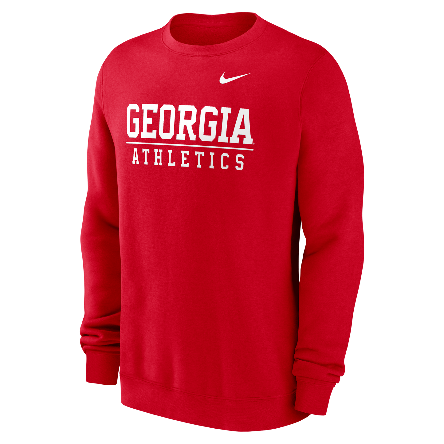 UGA Nike Georgia Bulldogs Stacked Athletics Crew