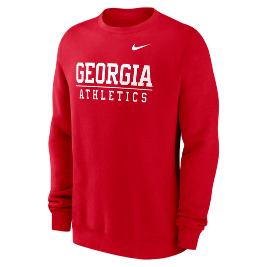 UGA Nike Georgia Bulldogs Stacked Athletics Crew