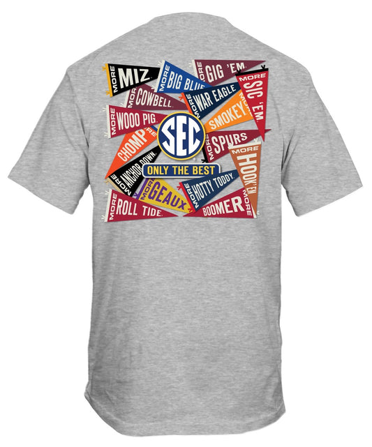 SEC Conference Pennant Collage T-Shirt