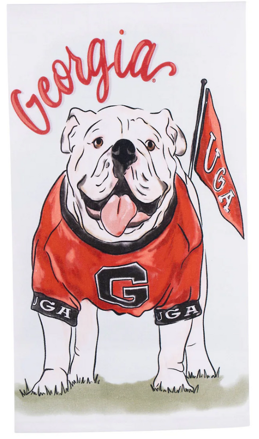 Georgia Mascot Tea Towel