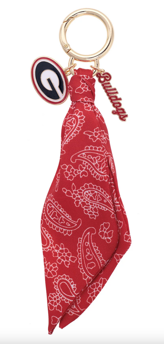Georgia Bulldogs Logo Bandana Bag Charm
