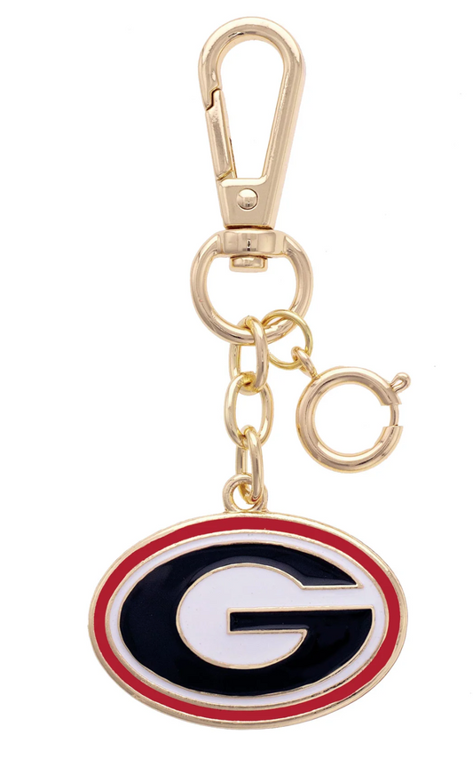 Georgia Bulldogs Enamel Logo Bag Charm