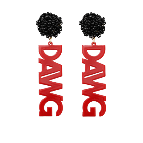 Dawg Acrylic Earrings