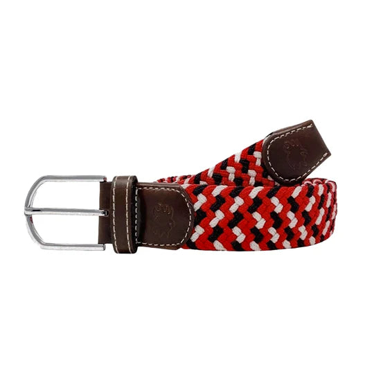 Roostas The Brunswick Tri-Color Woven Stretch Belt