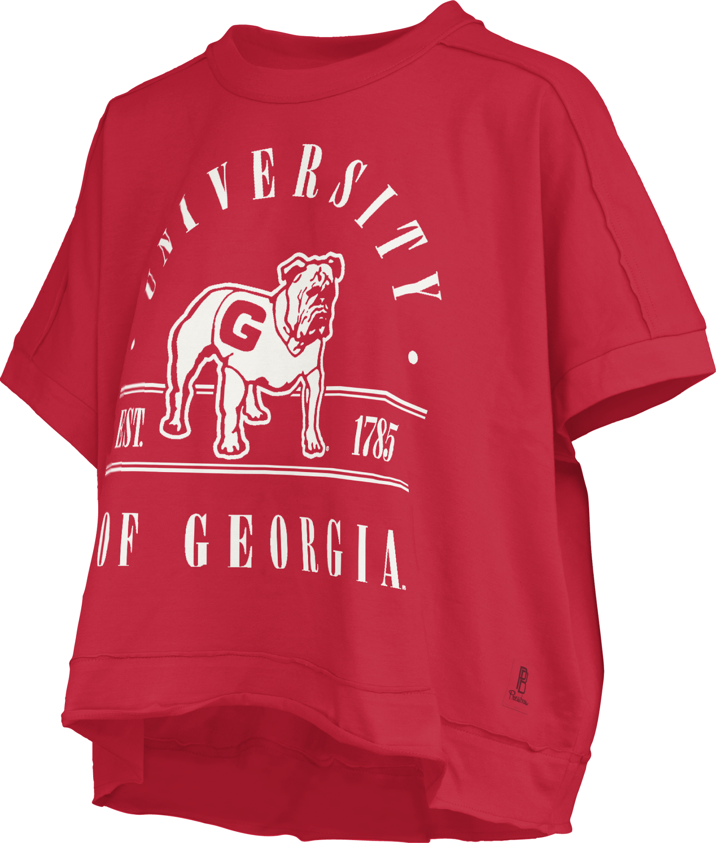 Georgia Bulldogs Pressbox Oversized Graphic Tee