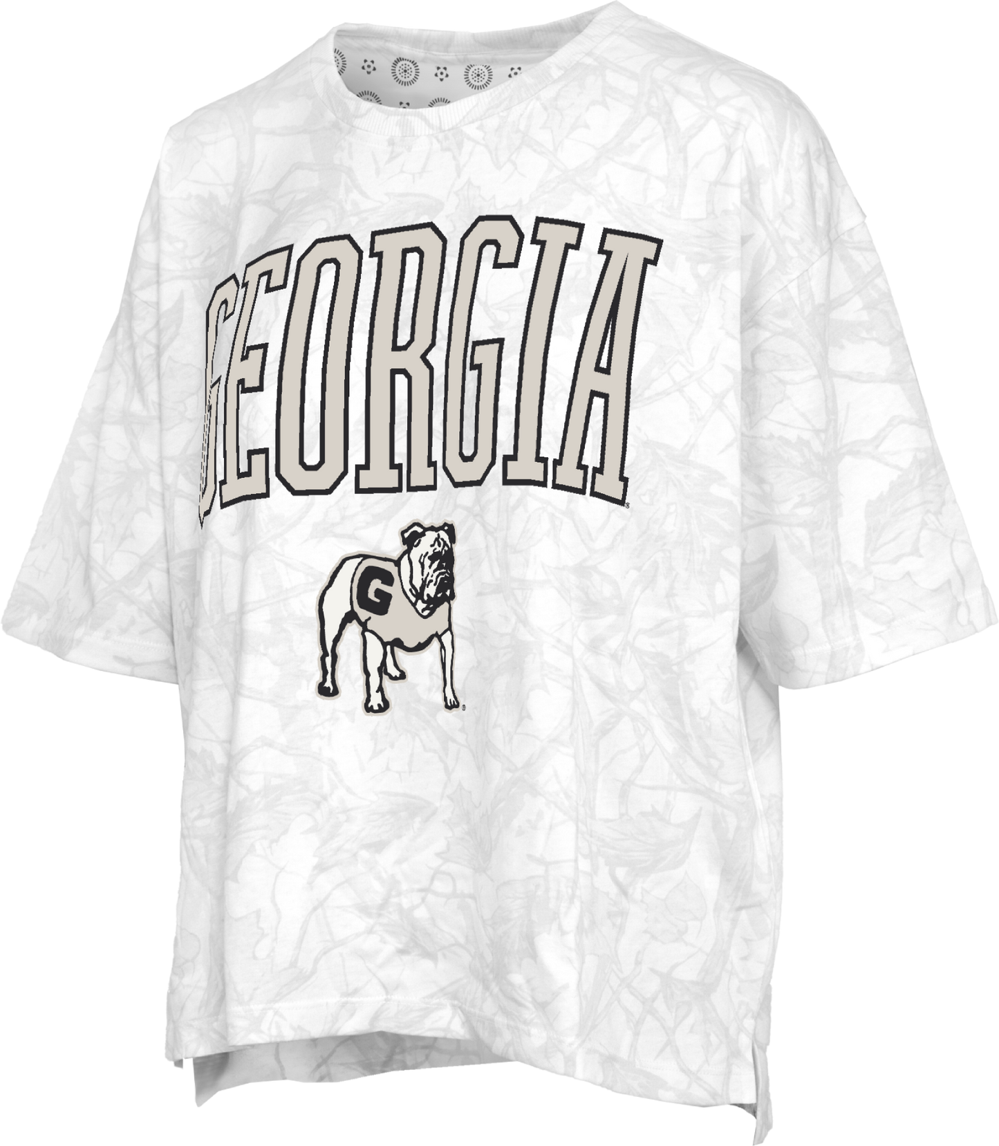 Georgia Pressbox Ladies Marble Wash Camo Oversized T-Shirt