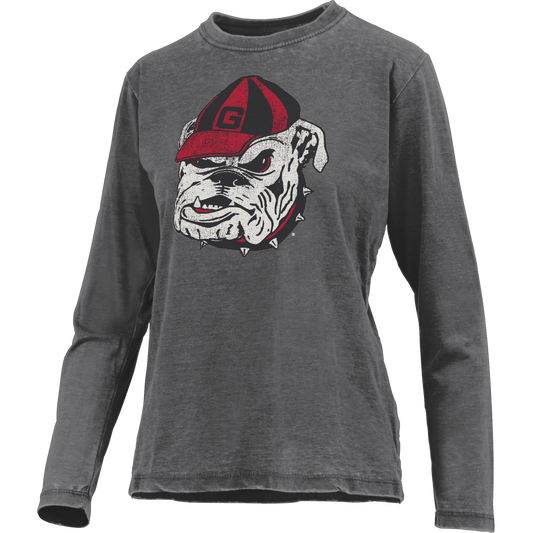 UGA Distressed Logo LS Tee