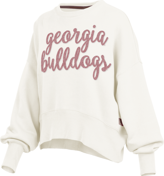 Georgia Ladies Chelsea Script Puffy Sleeve Fleece