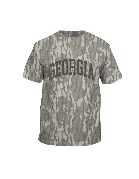 UGA Arched Georgia YOUTH Mossy Oak Camo Tee