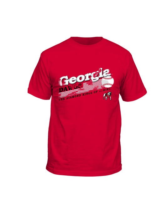 UGA Baseball Smudge Tee