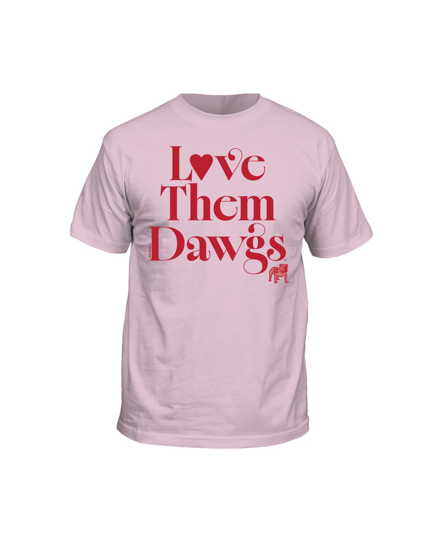 Love Them Dawgs Pink Tee