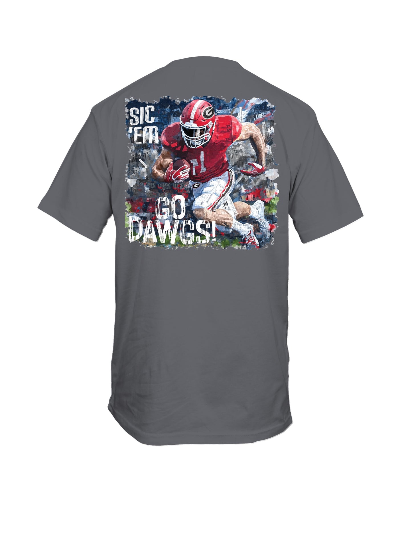 UGA Painted Player Tee
