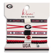 UGA K'Lani Game Day Hair Tie Bracelets