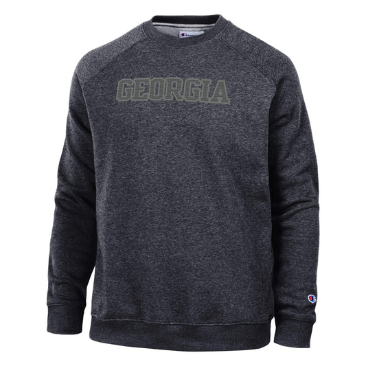 UGA Champion Triumph GEORGIA Fleece Crew Black