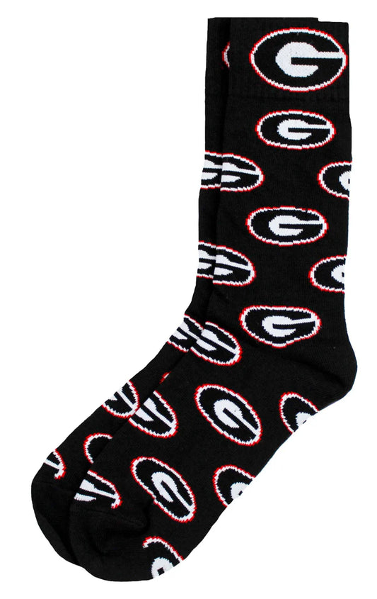 University of Georgia Repeating Logo Dress Socks