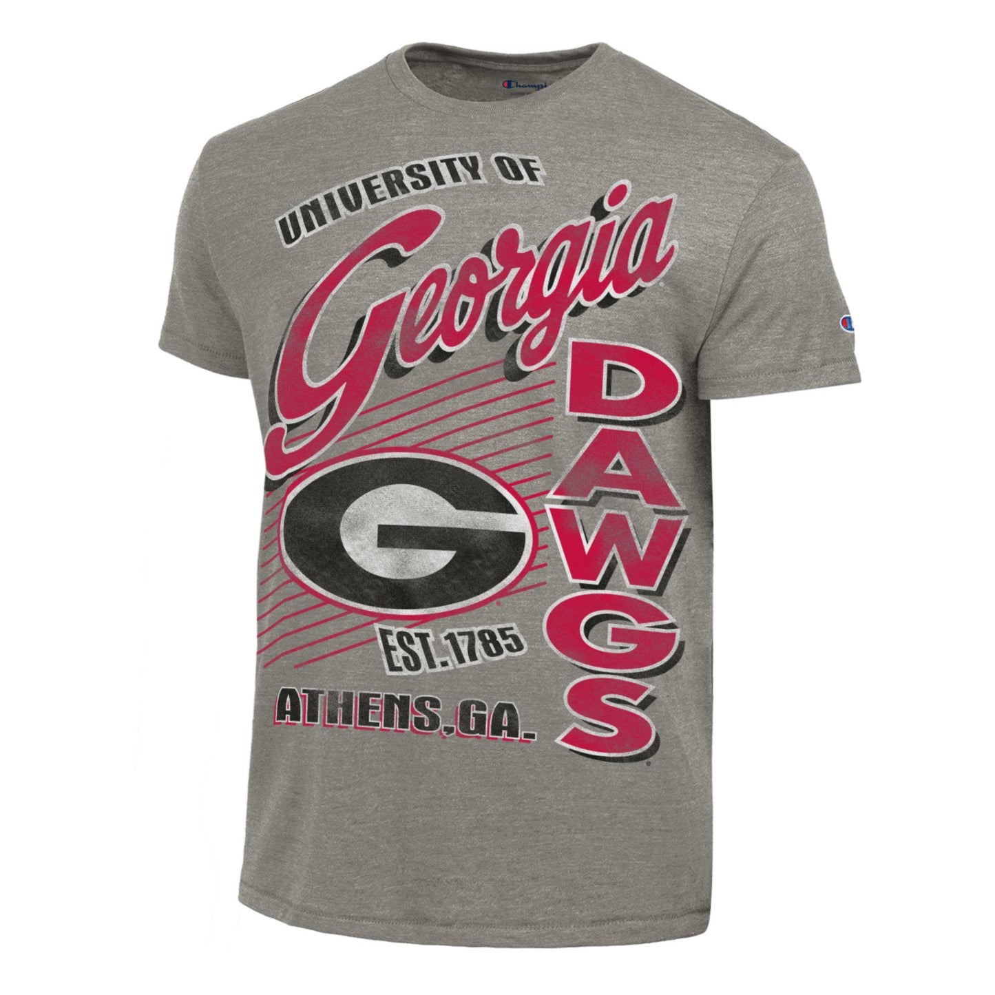 UGA Champion Ultimate Tri-Blend Tee - Gunsmoke Heather