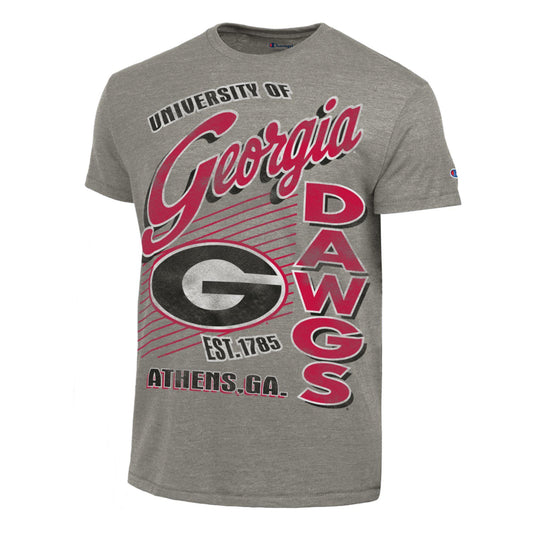 UGA Champion Ultimate Tri-Blend Tee - Gunsmoke Heather