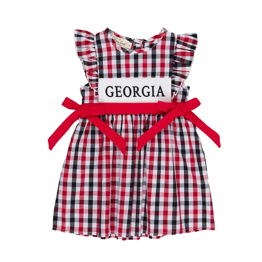 Georgia Smocked Gingham Dress