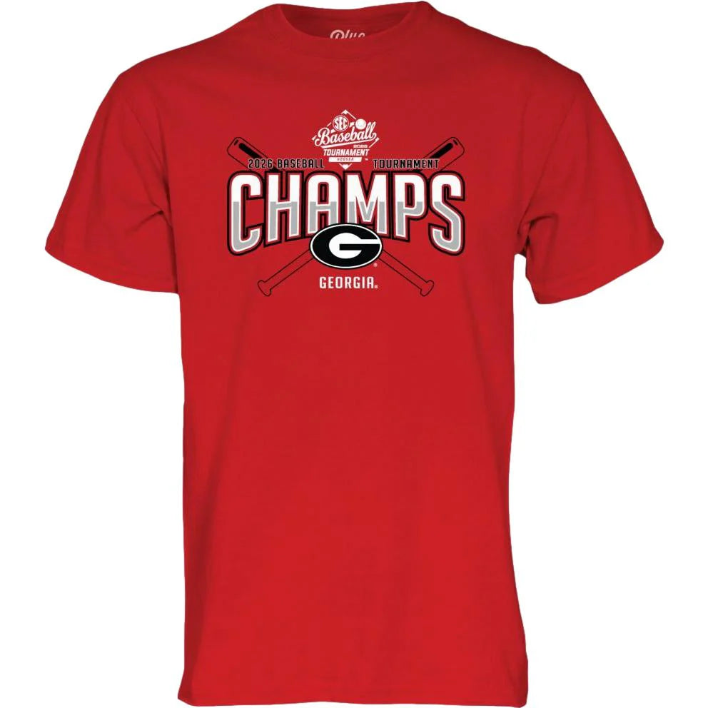 UGA Baseball 2026 SEC Champions Locker Room Short Sleeve T-Shirt