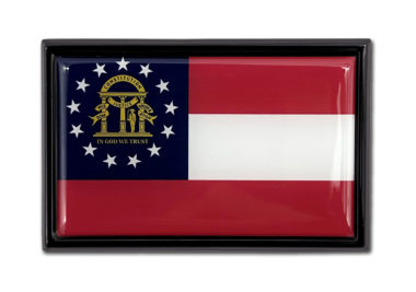 GA State Flag Auto Emblem