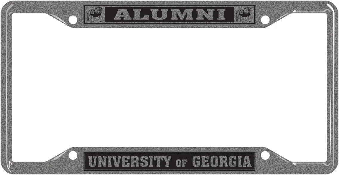 UGA Hammered Metal Alumni Car Tag Frame