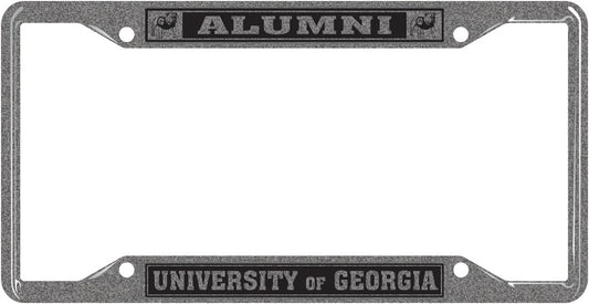 UGA Hammered Metal Alumni Car Tag Frame