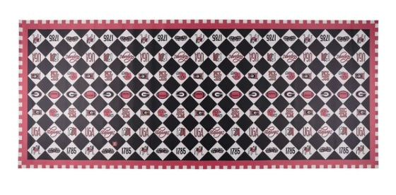 Georgia Bulldogs Mascot Table Runner
