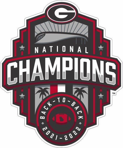 UGA 2022 National Champions Official Logo 12" Decal