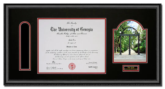 UGA Arch Diploma Frame with Tassel Space